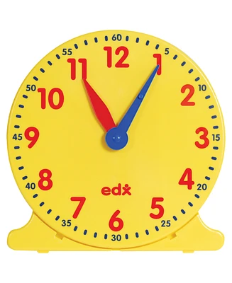 Learning Advantage Geared 12-Hour Time Clock, Demonstration Size