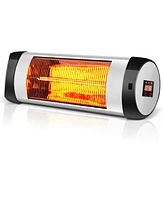 Sugift 1500W Wall-Mounted Electric Heater Patio Infrared Heater with Remote Control