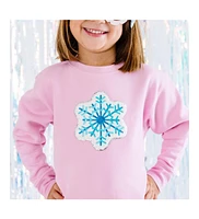 Sweet Wink Toddler Girls Snowflake Patch Sweatshirt