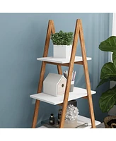 Slickblue Solid Mdf Oxford "A" Frame Ladder Display Bookshelf