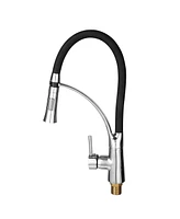 Slickblue Kitchen Faucet with Pull-Out Spray Head, 360° Rotation Swivel Spout