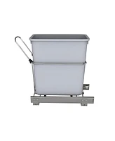 Rev-a-Shelf 20 qt. Universal Waste Container with Rear Basket, Rukd-1420RB-1