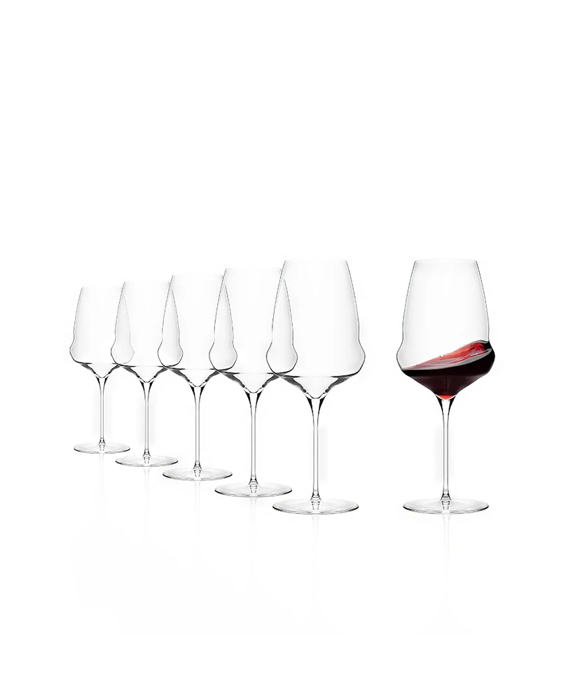 Stolzle Lausitz Cocoon Bordeaux Glasses, Set of 6
