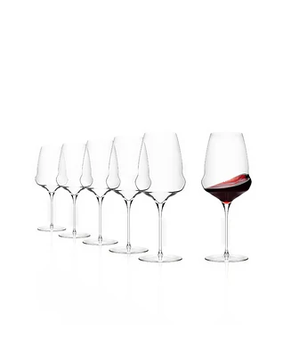 Stolzle Lausitz Cocoon Bordeaux Glasses, Set of 6