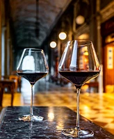 Stolzle Lausitz Quatrophil Burgundy Glasses, Set of 4