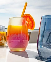 Stolzle Lausitz Mirrors Violet Tumblers, Set of 6