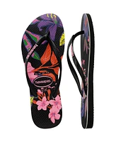 Havaianas Women's Slim Floral Colors Slip On Sandals