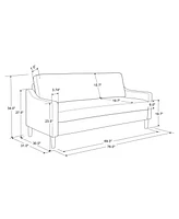 Studio Living 76" Polyester Savona Sofa