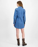 Tommy Jeans Women's Cotton Long-Sleeve Denim Shirtdress