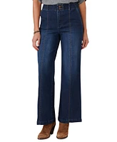 Democracy Petite Ab Solution High-Rise Wide-Leg Jeans