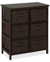 Honey Can Do Woven Strap 6-Drawer Chest