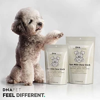 Goat Milk Chew Sticks for Dogs Supplement - High Protein, Beef Collagen, Cheese & Probiotics