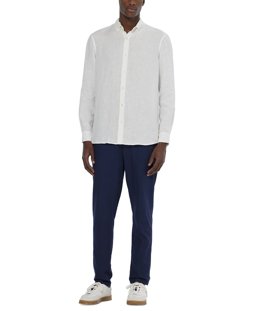 Scotch & Soda Men's Long Sleeve Linen Shirt