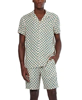 Scotch & Soda Men's Regular-Fit Geo-Print Button-Down Camp Shirt