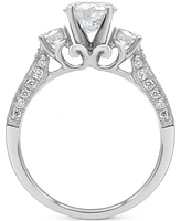 Diamond Three Stone Engagement Ring (1-3/4 ct. t.w.) in 14k White Gold