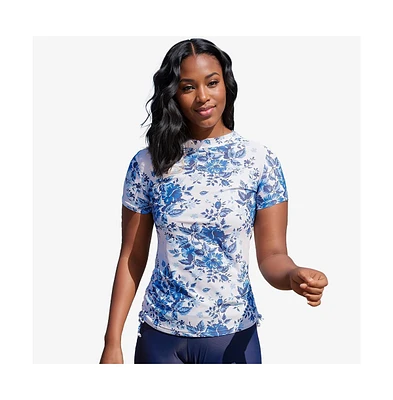 Calypsa Plus Mock Neck Adele Swim Top