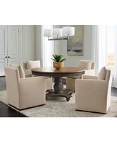 5 Pc. Set (Mandeville Round Dining Table & 4 Kenity Ii Arm Chairs), Created for Macy's