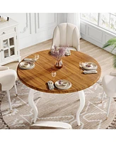 Tribesigns Round Dining Table for 4-6 People, 47