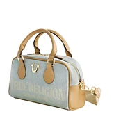 True Religion Denim Logo Mini Satchel Crossbody Bag