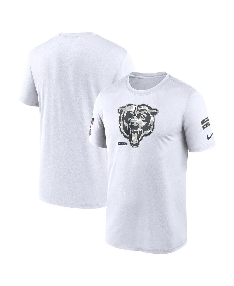 Nike Men's White Chicago Bears 2024 Salute to Service Legend Performance T-Shirt