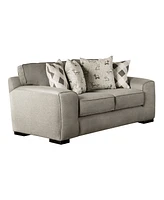 Furniture of America 75" Bullard 2-Seater Square Arm Loveseat