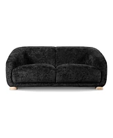 Furniture of America 68" Waxley Chenille 2-Seater Slope Arm Loveseat