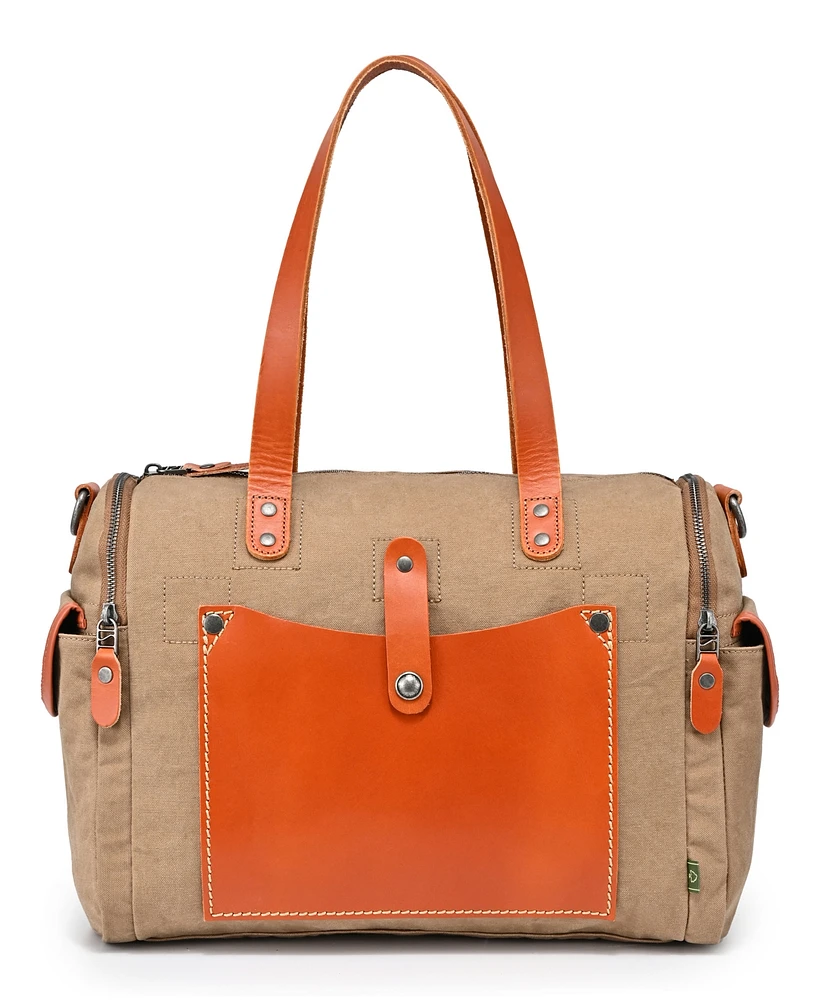 Tsd Brand Super Horse Canvas Satchel Bag