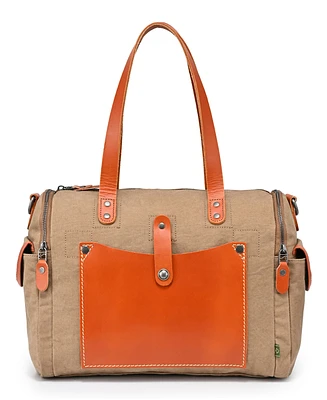 Tsd Brand Super Horse Canvas Satchel Bag