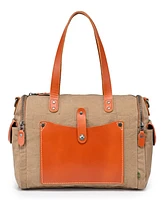 Tsd Brand Super Horse Canvas Satchel Bag