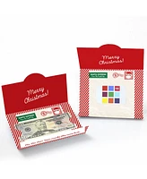 Big Dot of Happiness Jolly Santa Claus - Christmas Party Money And Gift Card Holders - Set of 8