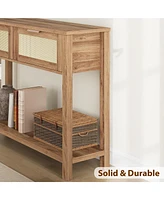 gaomon Entryway Table with 2 Drawers, Console Table for Entryway