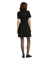 Mac Duggal Women's Tweed Short Sleeve Blazer Mini Dress