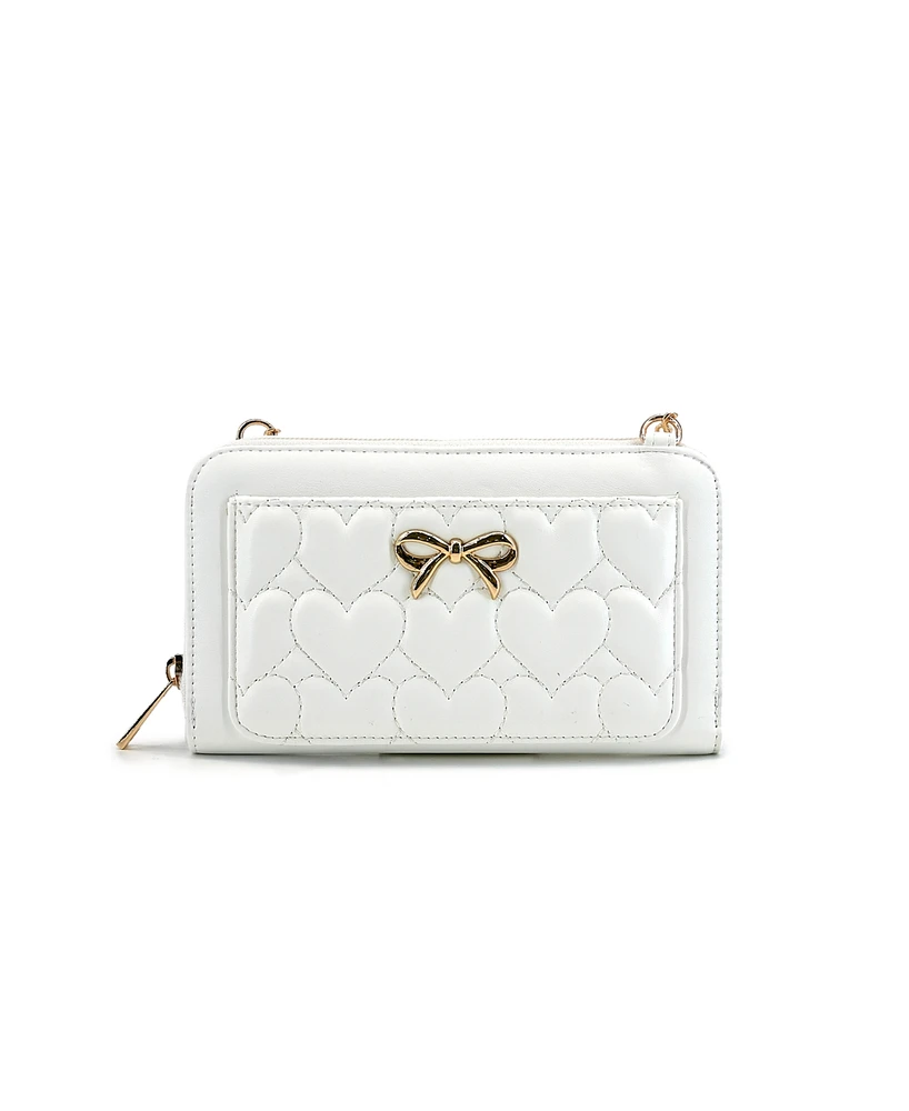 Like Dreams Daphne Heart Wallet Crossbody Bag