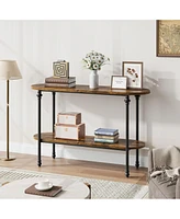 gaomon Entryway Table, 43.3" Console Table with Storage