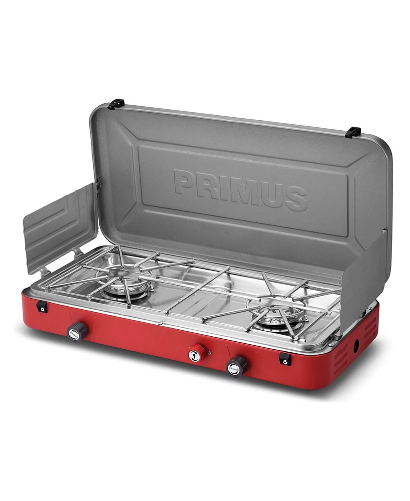 Primus Profile Portable 2-Burner Camping Stove, Perfect for Overlanding and Camping, Piezo Ignition for Easy Start