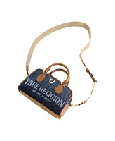 True Religion Denim Logo Mini Satchel Crossbody Bag