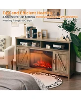 Sugift 25 Inches Recessed Electric Heater