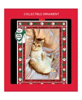 Ganz Cat Meowy Christmas Frame Ornament