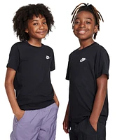 Nike Big Kids Sportswear Embroidered Logo Graphic T-Shirt