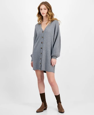 French Connection Women's Vhari Ribbed Button-Down Sweater Dress