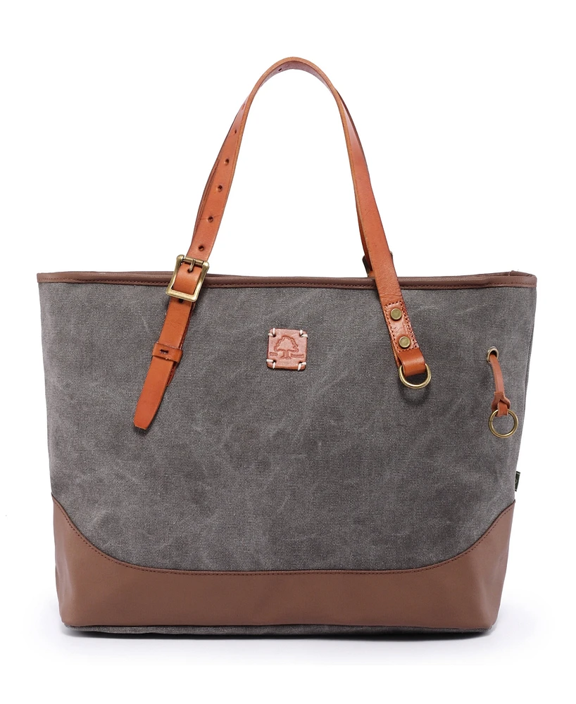 Tsd Brand Redwood Canvas Shopper Bag