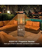 Sugift 41 000 Btu Propane Patio Heater with Metal Hood