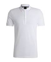 Boss by Hugo Men's Tonal Logo Slim-Fit Polo