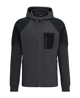 Boss by Hugo Boss Men's Mixed-Material Hooded Jacket