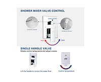 Casainc High Pressured Shower Faucet with Rough-in Valve