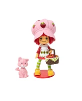 Boss Fight Studio Strawberry Shortcake with Custard the Kitten, Premium Collectible Action Figure – Highly Articulated Fruity Scented Figurine