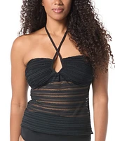 Coco Reef Women's Opal Crochet Underwire Tankini Top