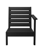 Outdoor Patio Hdpe Deep Seating Sectional Loveseat