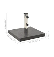 vidaXL Parasol Base Granite lb Square