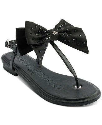 Karl Lagerfeld Paris Women's Cristi Bow Sandals